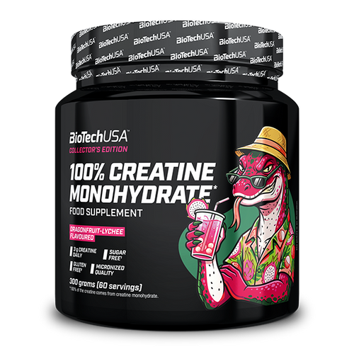 100% Creatine Monohydrate - 300 g Dračí ovoce-liči
