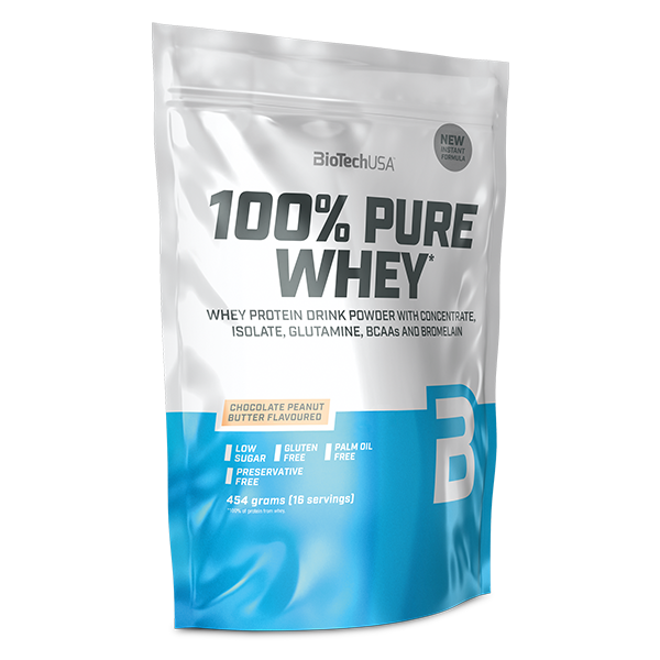 100% Pure Whey bílkoviny Prášek - 454 g