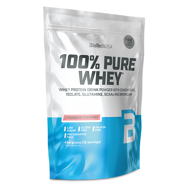 100% Pure Whey bílkoviny Prášek - 454 g