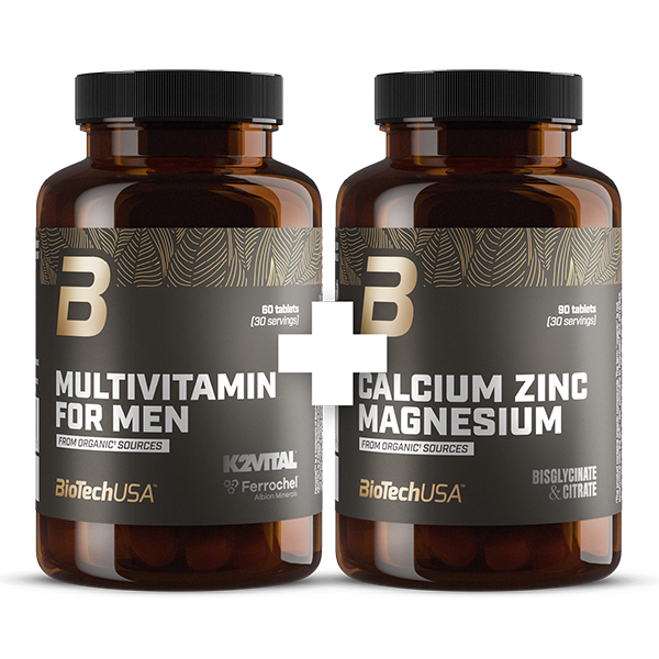 Multivitamin For Men + Calcium Zinc Magnesium from organic sources