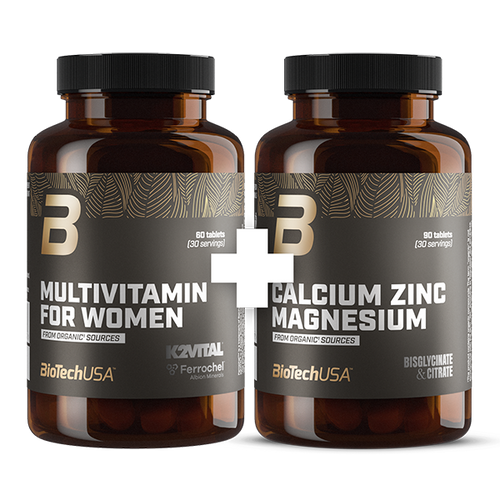Multivitamin For Women + Calcium Zinc Magnesium from organic sources