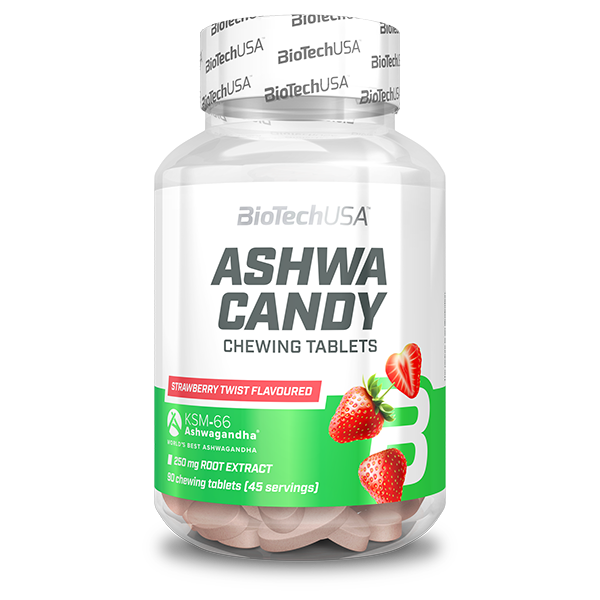 Ashwa Candy - 90 žvýkacích tablet strawberry twist