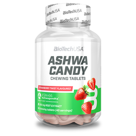 Ashwa Candy - 90 žvýkacích tablet strawberry twist