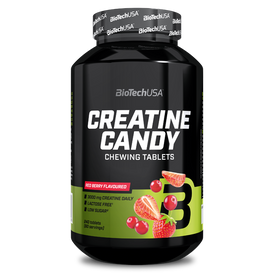 BioTechUSA Creatine Candy je chutná, ovocná žvýkací tableta, která poskytuje 3 g kreatinu denně na podporu výkonu a výbušnosti. 