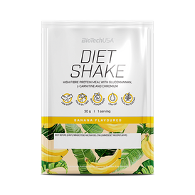 Diet Shake se perfektně hodí do nízkokalorické diety, protože s vodou obsahuje maximálně 110 kcal na porci (záleží na chuti).