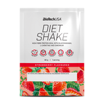 Diet Shake se perfektně hodí do nízkokalorické diety, protože s vodou obsahuje maximálně 110 kcal na porci (záleží na chuti).