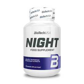 Přípravek na podporu tvorby melatoninu s aminokyselinou L-tryptofan a extraktem z bylin a ovoce.